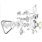 Preview: Doppelwellendichtring Holder HD 2 HD 3 Motor Lagerdeckel